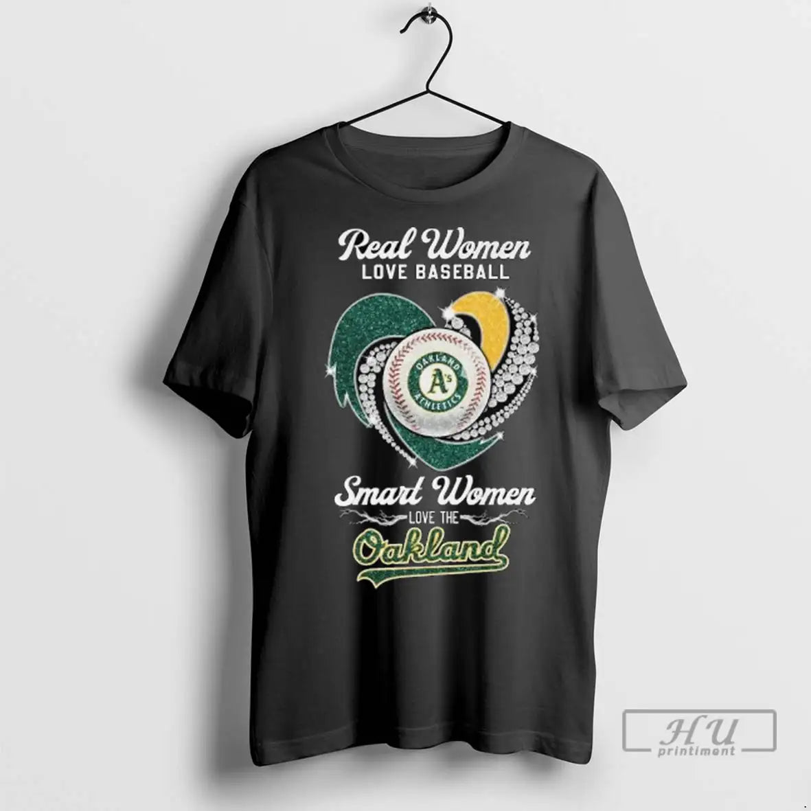 Officials Real Women Love Baseball Smart Women Love The Oakland Athletics Diamond Heart 2025 Long