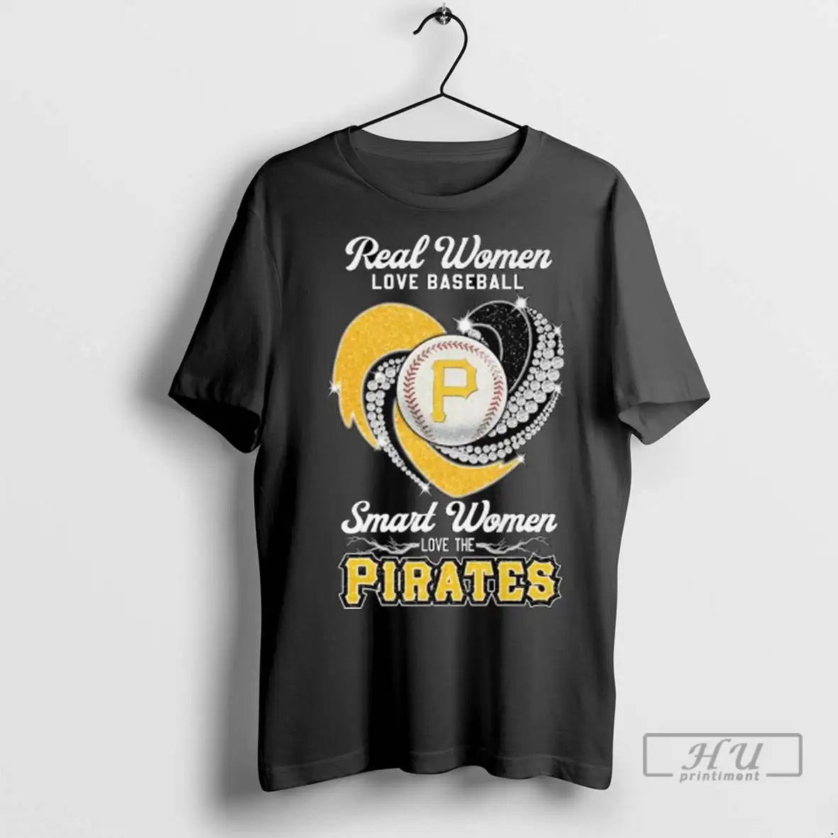 Officials Real Women Love Baseball Smart Women Love The Pittsburgh Pirates Diamond Heart 2025 Long