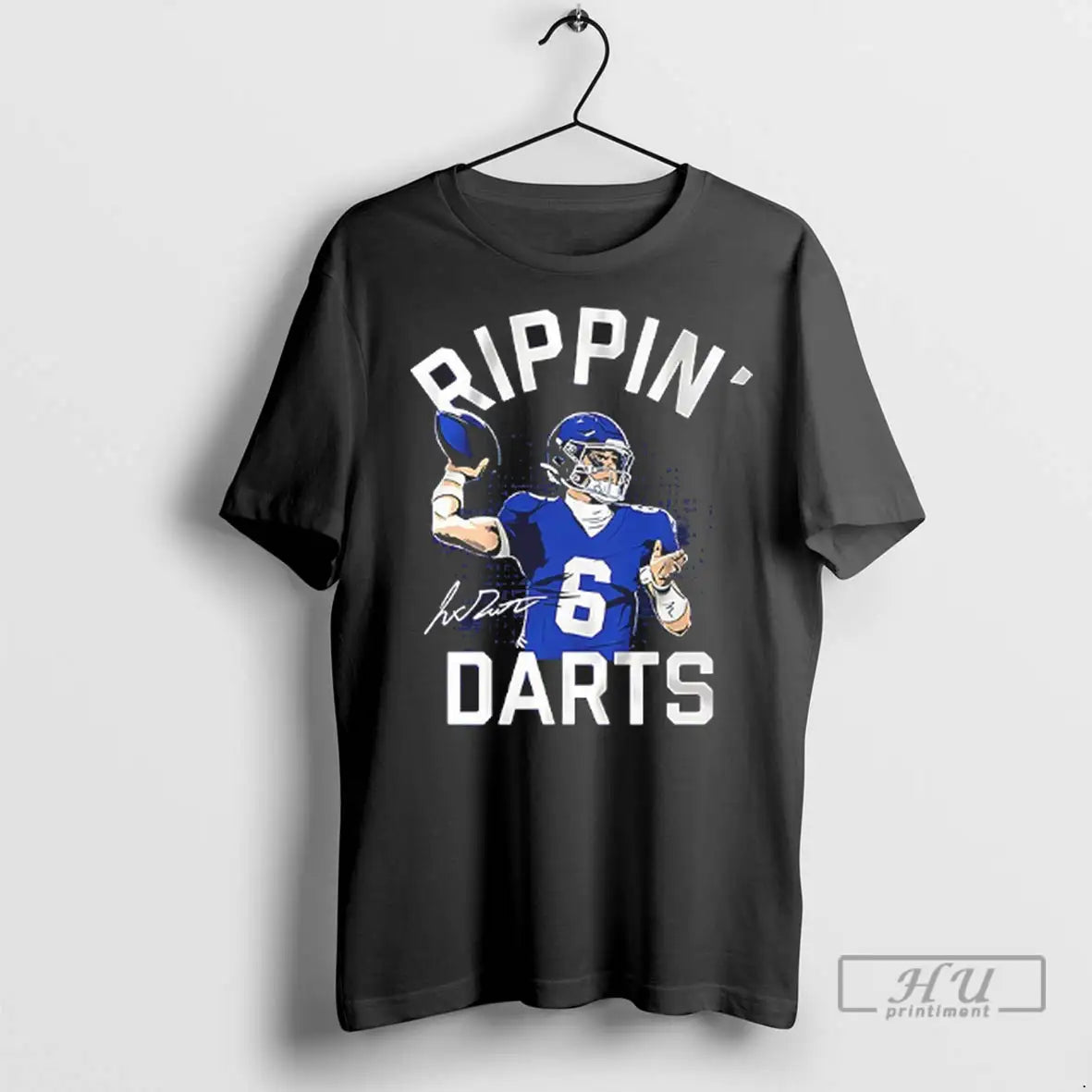 Officials Rippin Darts Jaxson Dart New York Giants Football Signature T Shirts