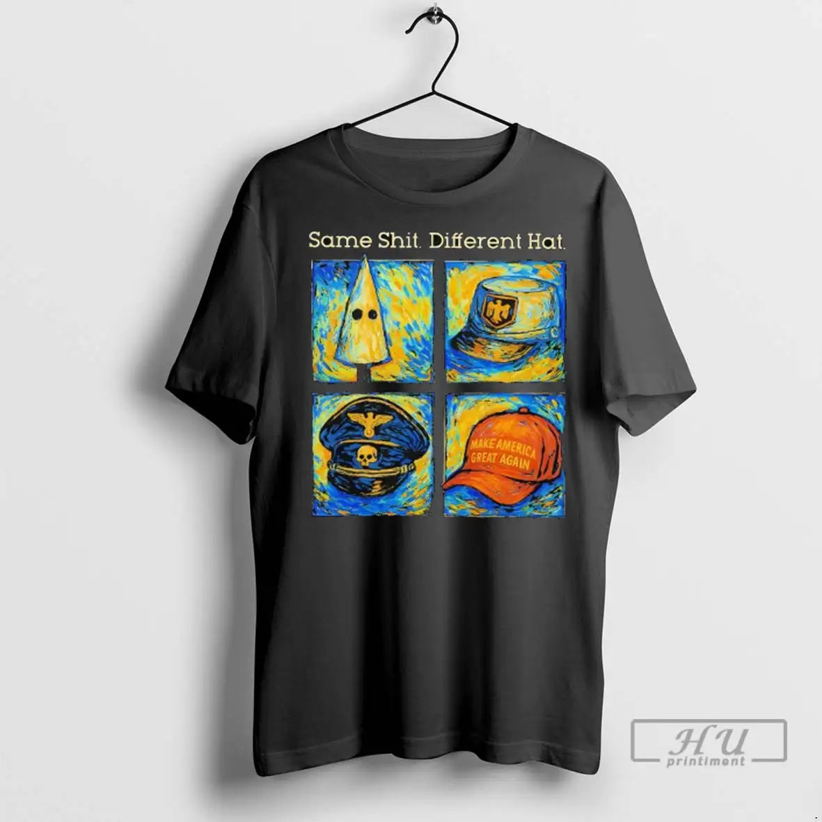 Officials Same Sht Different Hat Van Goghs Starry Night Ladies T Shirts