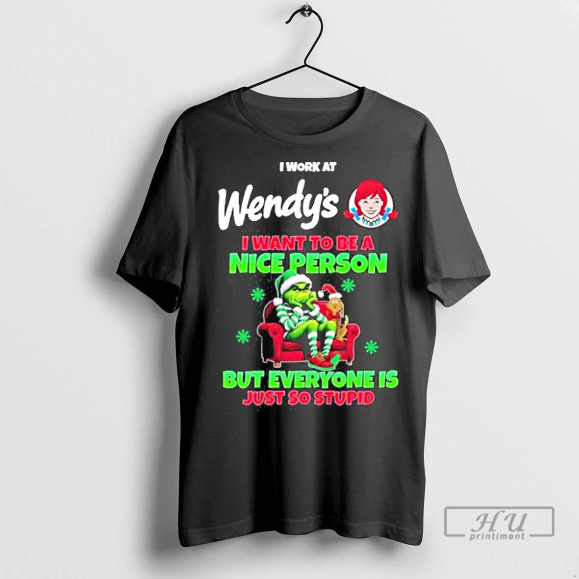 Officials Santa Grinch I Work At Wendys I Want To Be A Nice Person But