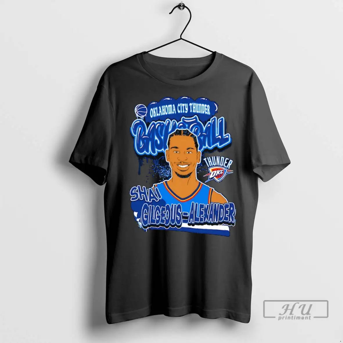 Officials Shai Gilgeous Alexander Oklahoma City Thunder Basketball Caricature T Shirts