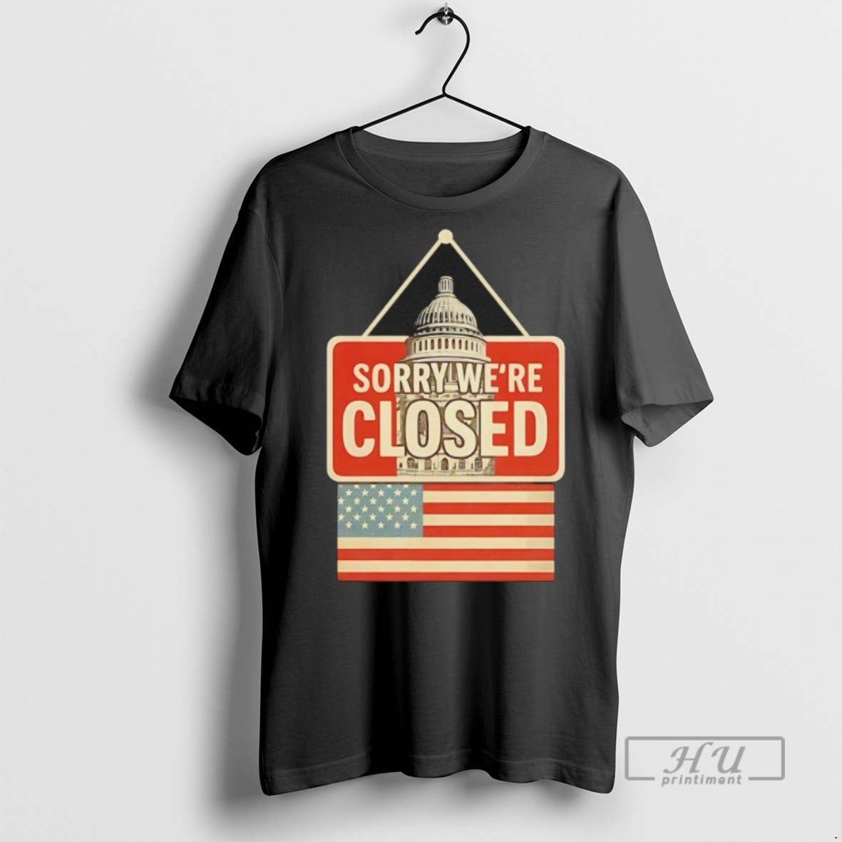 Officials Shutdown Survivor 2025 Government Shutdown The White House Usa Flag T Shirts