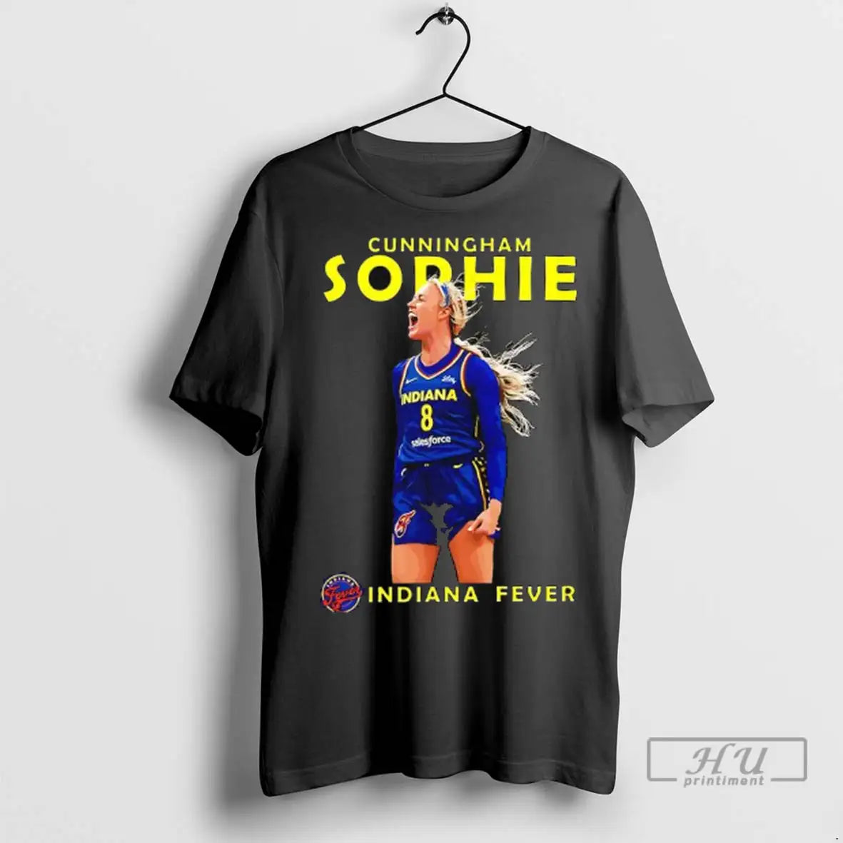 Officials Sophie Cunningham Indiana Fever Wnba Player Ladies T Shirts