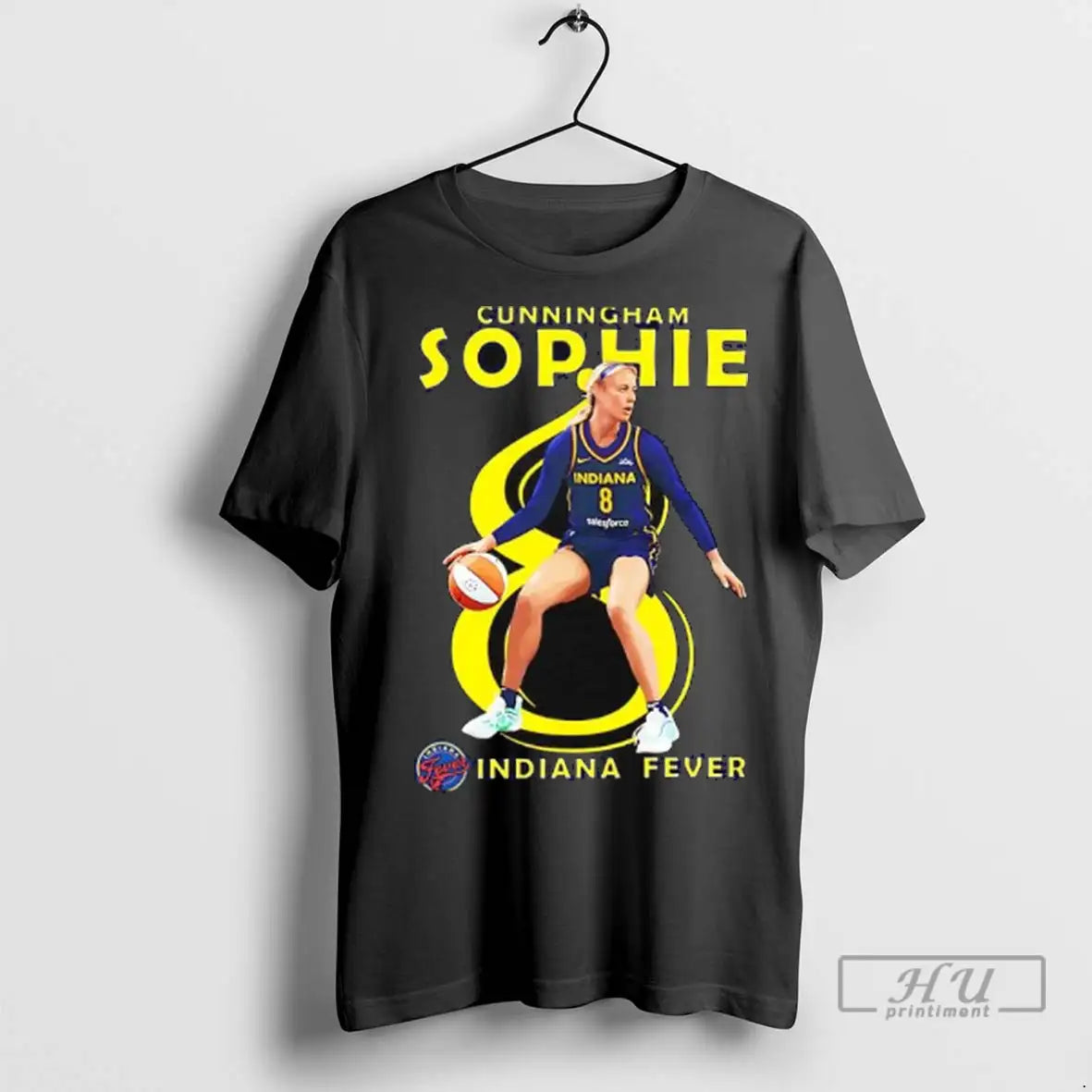 Officials Sophie Cunningham Indiana Fever Pose Wnba Player Ladies T Shirts