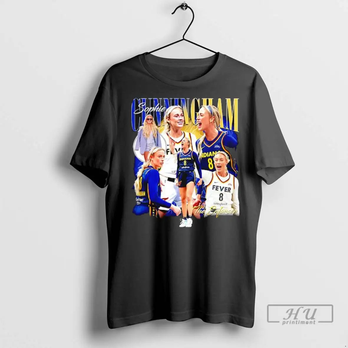 Officials Sophie Cunningham The Enforcer Indiana Fever Wnba Player Ladies T Shirts