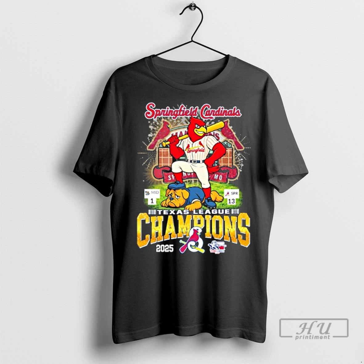 Officials Springfield Cardinals 2025 Texas League Champions T Shirts