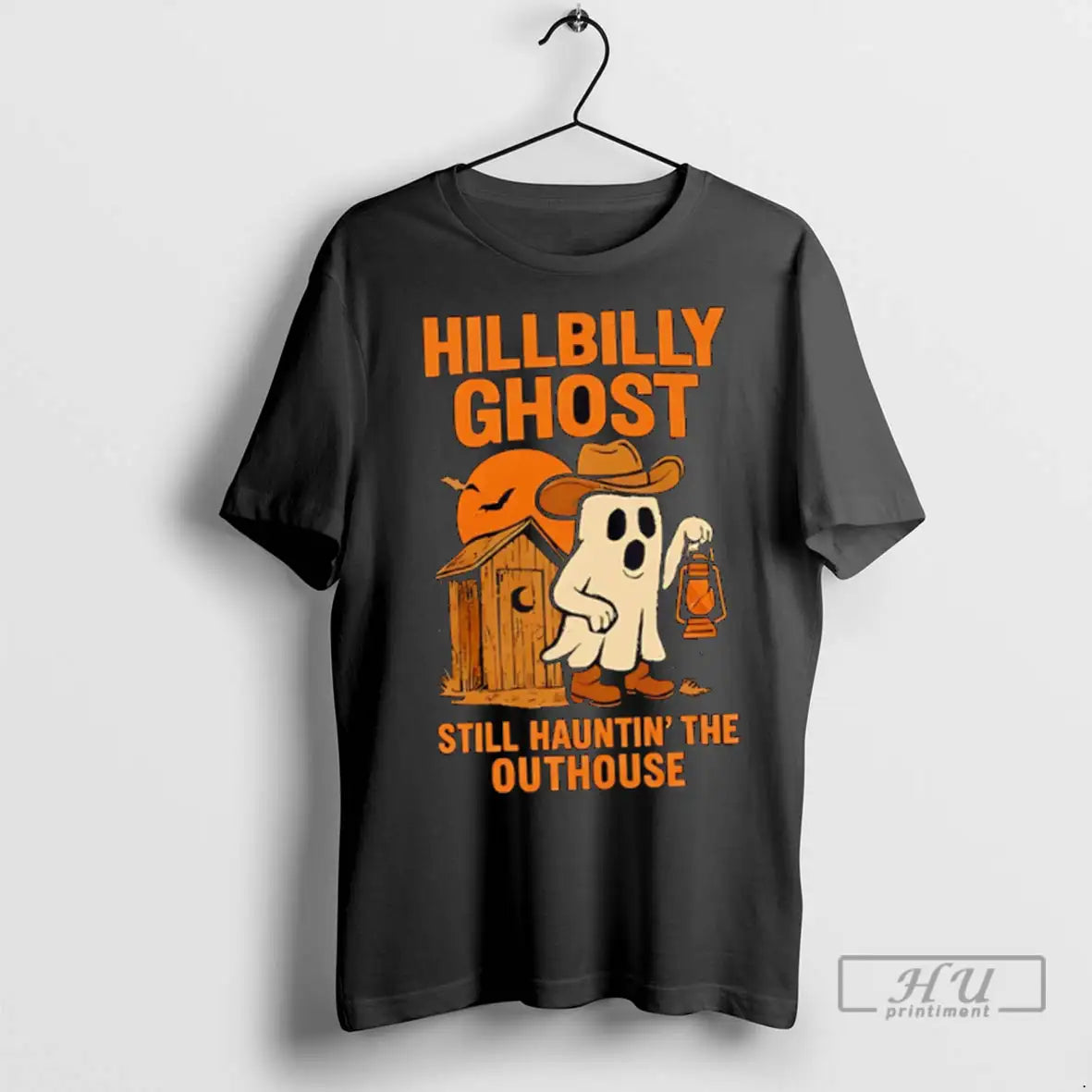 Officials Still Haunting The Outhouse Hillbilly Ghost Funny Halloween T Shirts