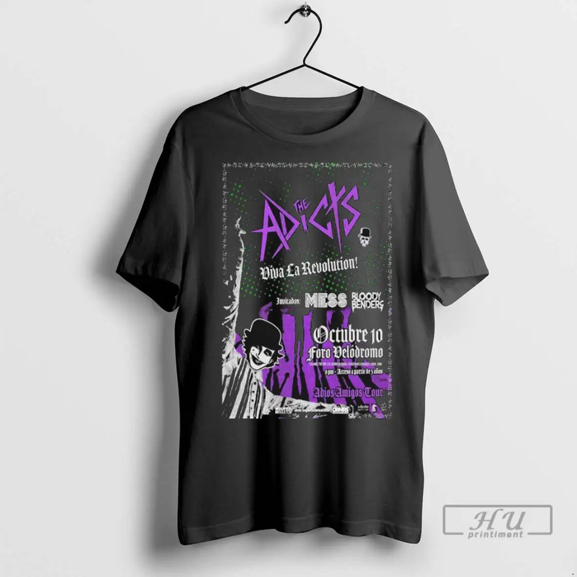 Officials The Adicts Adios Amigos Tour Mexico Oct 10 2025 T Shirts