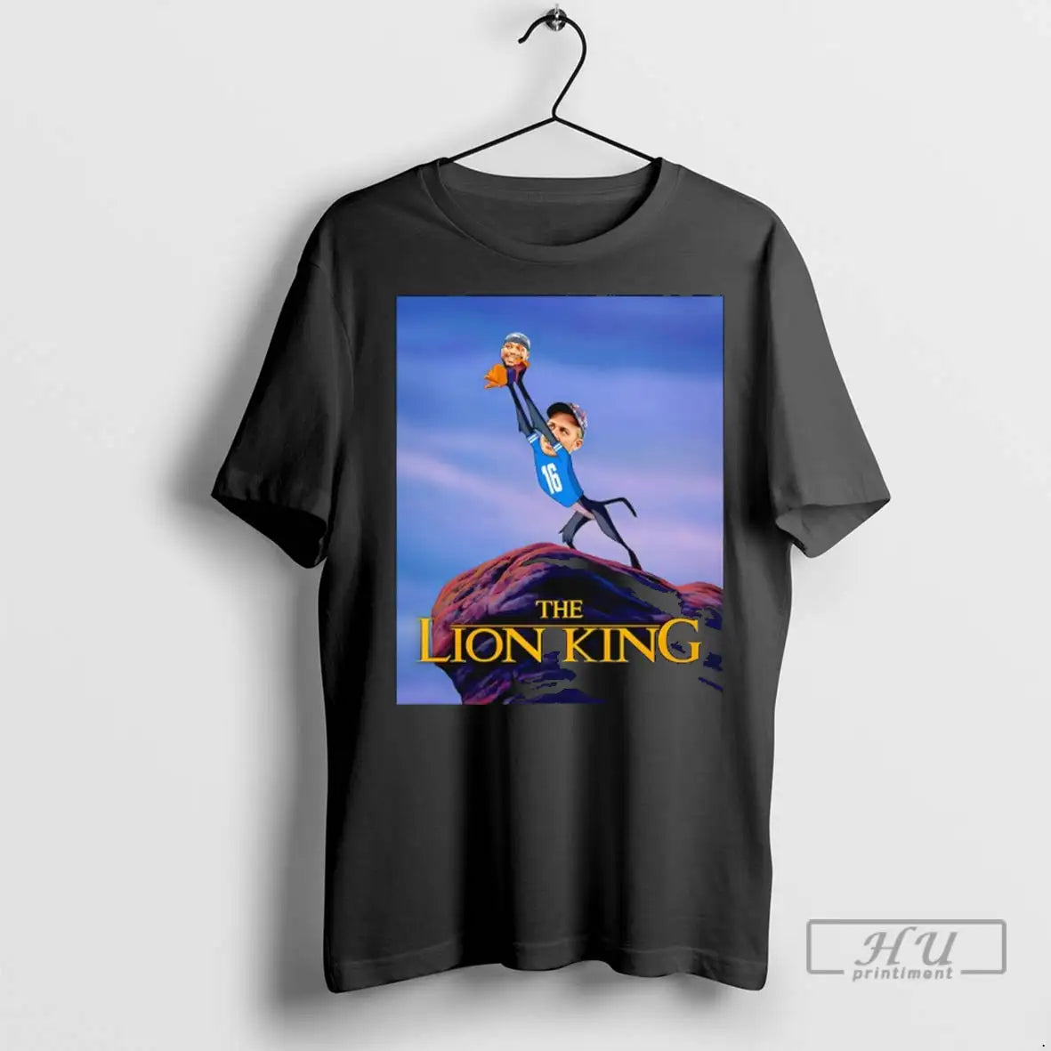 Officials The Lion King Jared Goff And Amon Ra St Brown Detroit Lions T Shirts