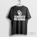 Officials The University Of Oklahoma 1890 Thick Lined Landscape 2 Sided T Shirts