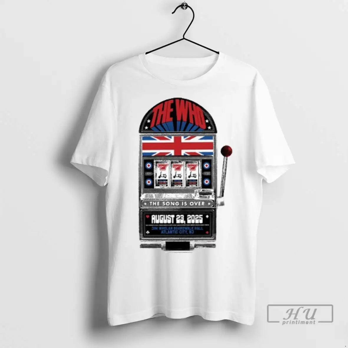 Officials The Who Band Atlantic City Nj 2025 Event T Shirts