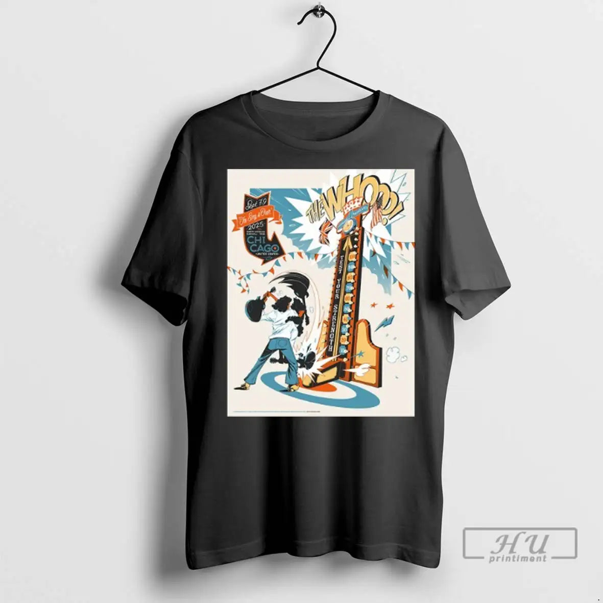 Officials The Who Tour Chicago Il 2025 T Shirts