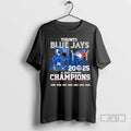 Officials Toronto Blue Jays 2025 Al East Division Champions Mascot Logo Ladies T Shirts