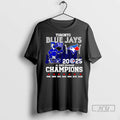 Officials Toronto Blue Jays 2025 Al East Division Champions Mascot Skyline T Shirts