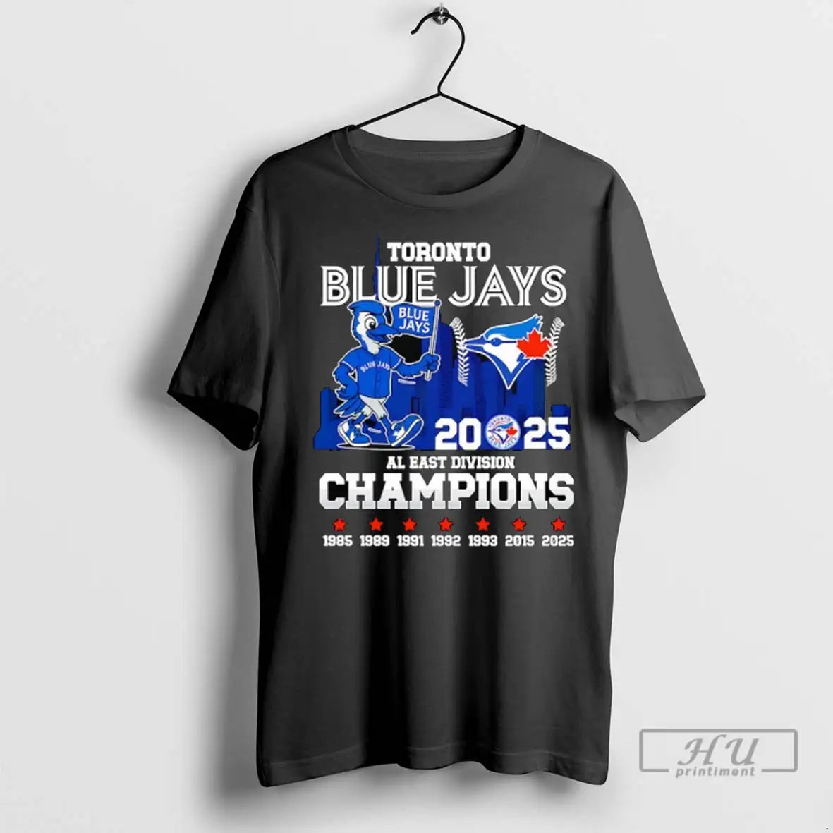 Officials Toronto Blue Jays City Skyline Al East Division Champions 2025 T Shirts