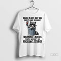 Officials Trendy Raccoon Back In My Day We Didnt Have As Many Warning Labels People