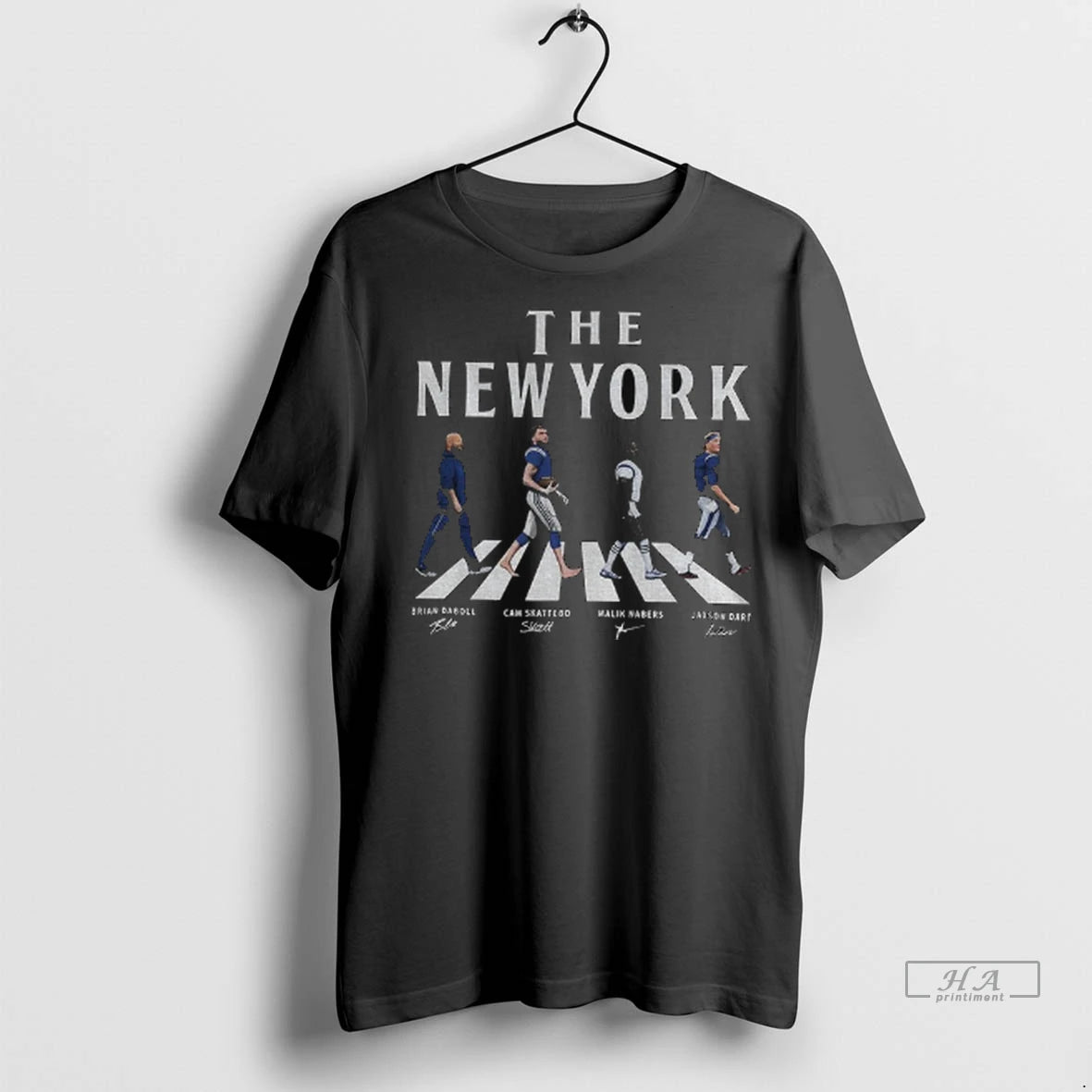 Officials Trendy The New York Brian Daboll Cam Skattebo Malik Nabers And Jaxson Dart Abbey