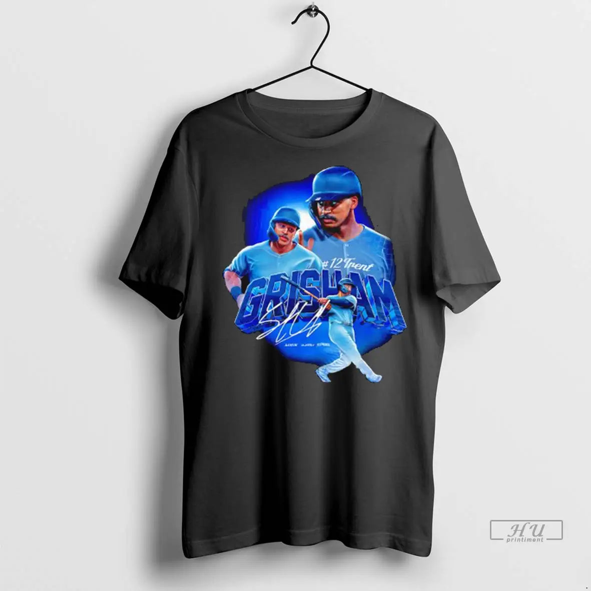 Officials Trent Number 12 Grisham Signature Graphic Ladies T Shirts
