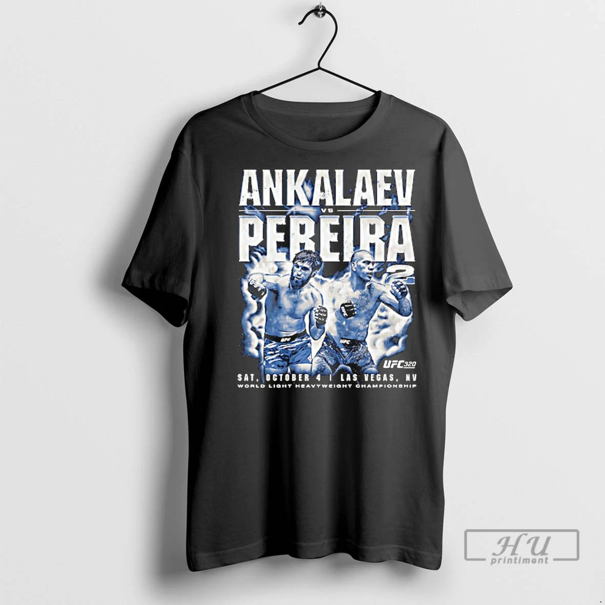 Officials Ufc 320 Ankalaev Vs Pereira 2 World Light Heavuweight Champions T Shirts