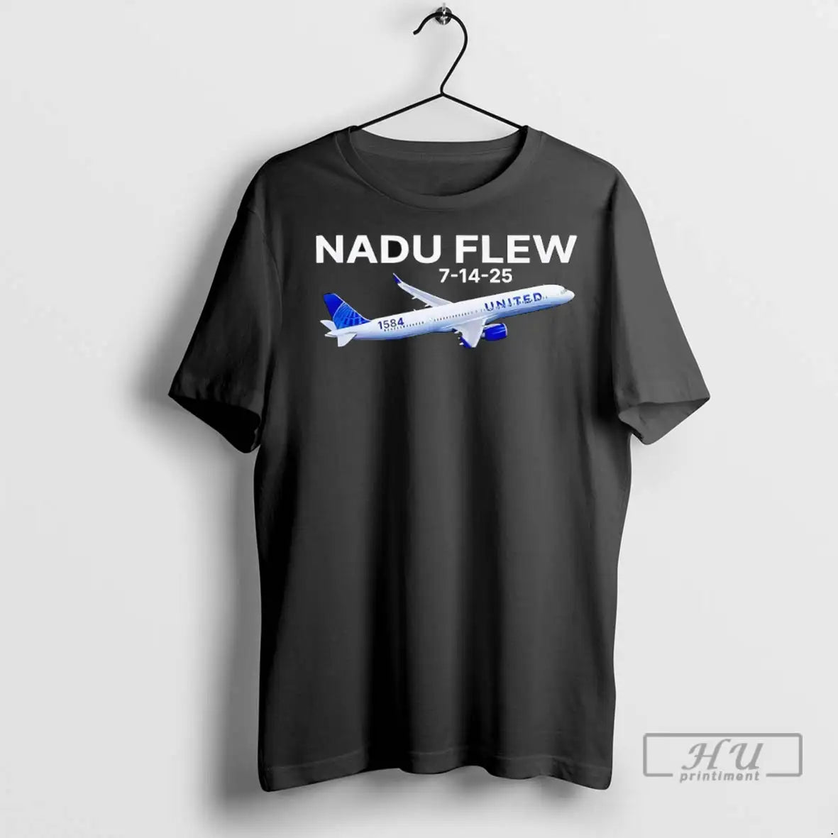 Officials United Flight E2 80 Af1584 Nadu Flew 7 14 25 T Shirts