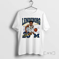 Officials Valiant University Michigan Basketball Yaxel Lendeborg Caricature