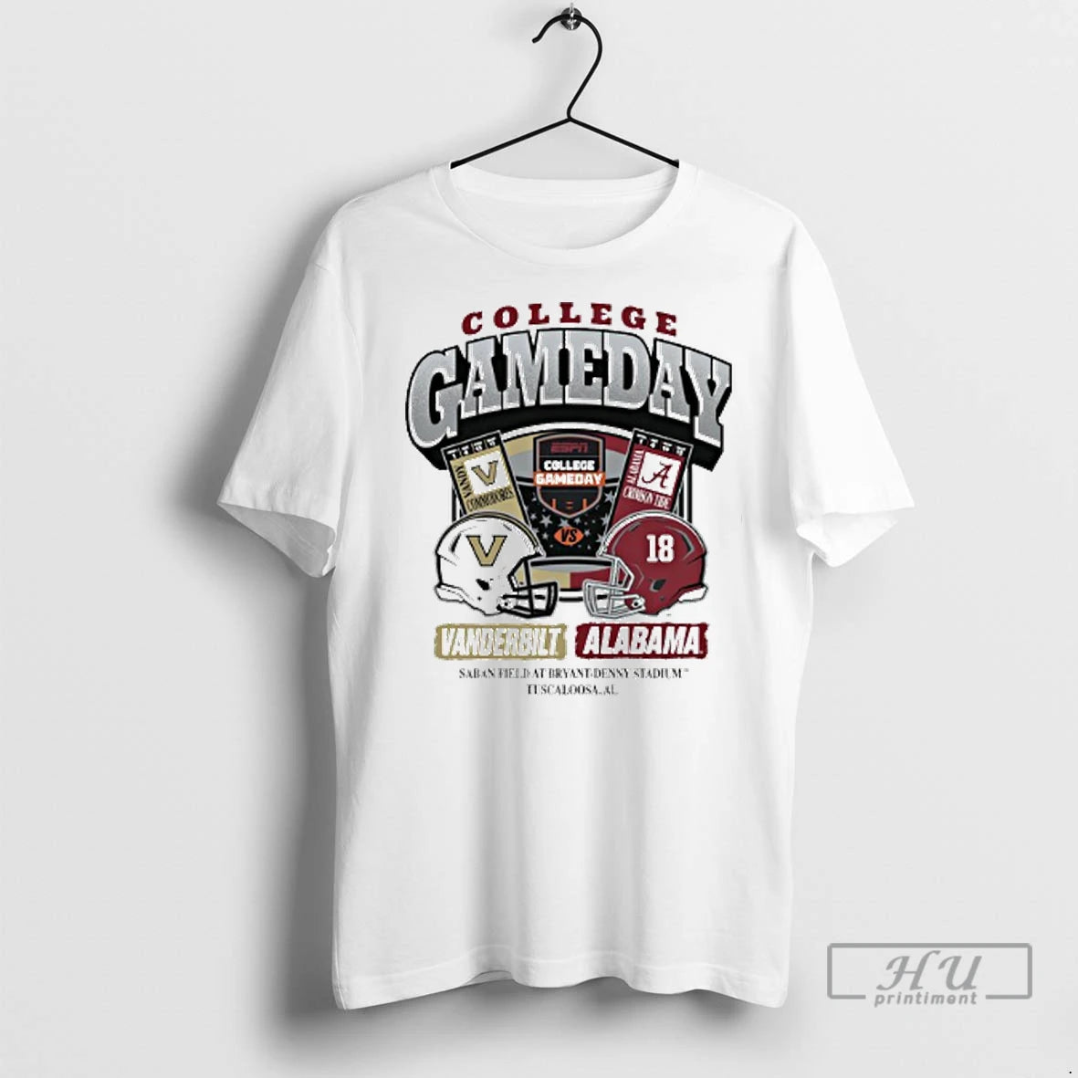 Officials Vanderbilt Vs Alabama 2025 College Gameday Head To Head T Shirts