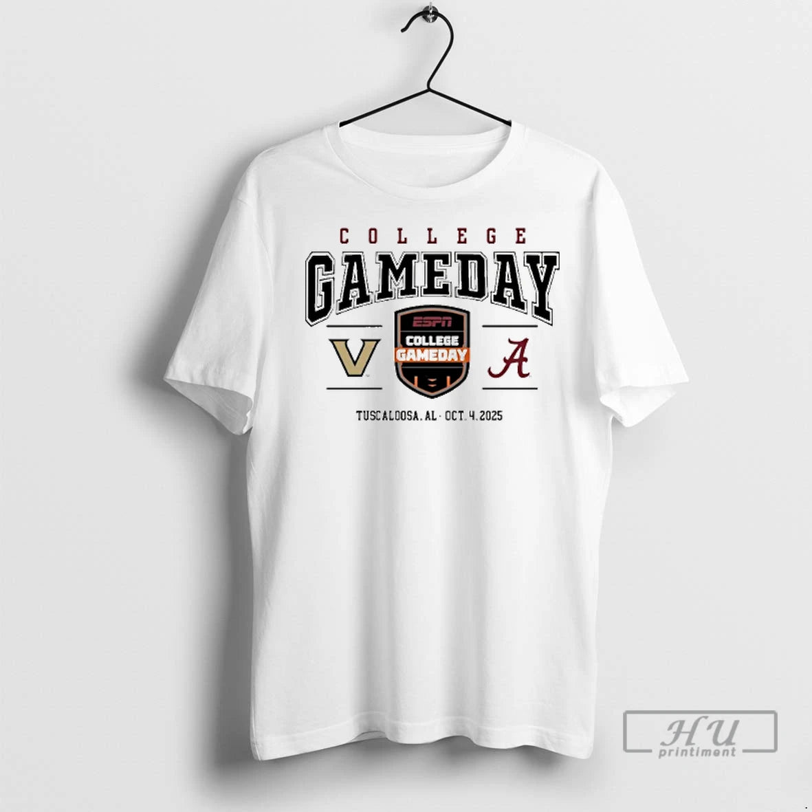 Officials Vanderbilt Vs Alabama 2025 College Gameday Tuscaloosa Al T Shirts