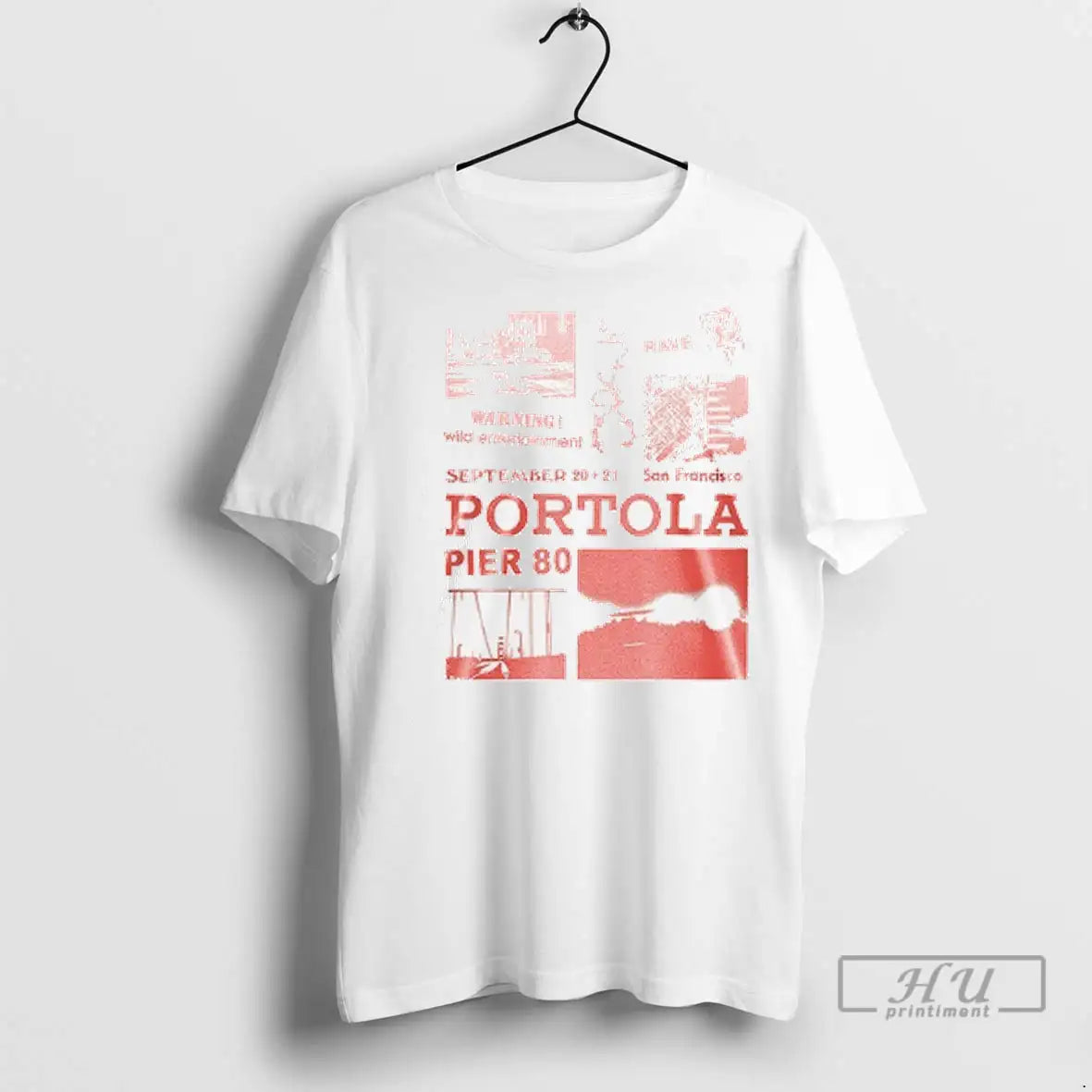 Officials Warning Wild Entertainment Portola 2025 Pier 80 Lineup T Shirts
