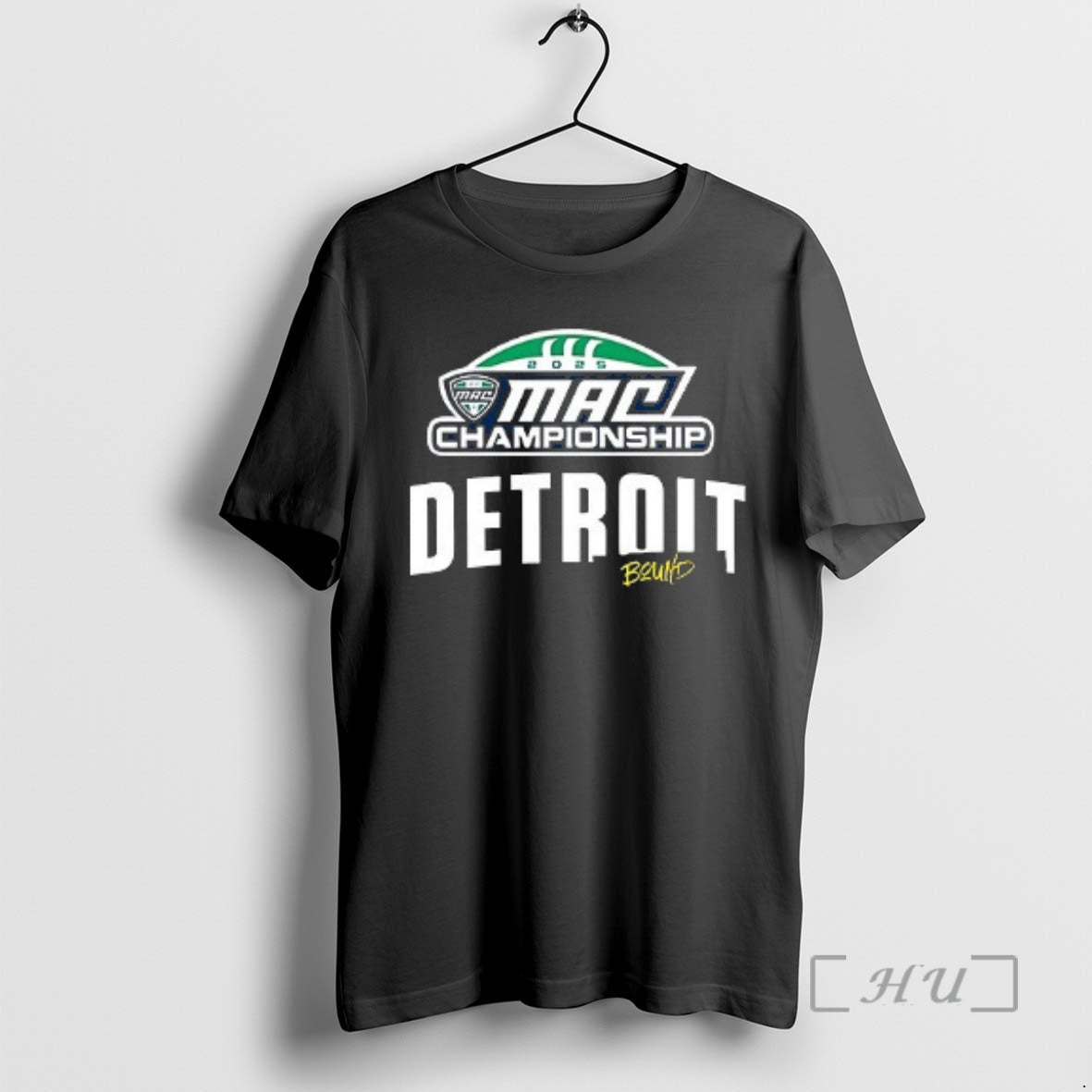 Officials Western Michigan Broncos Mac Champions 2025 Detroit Bound Logo Double Sided