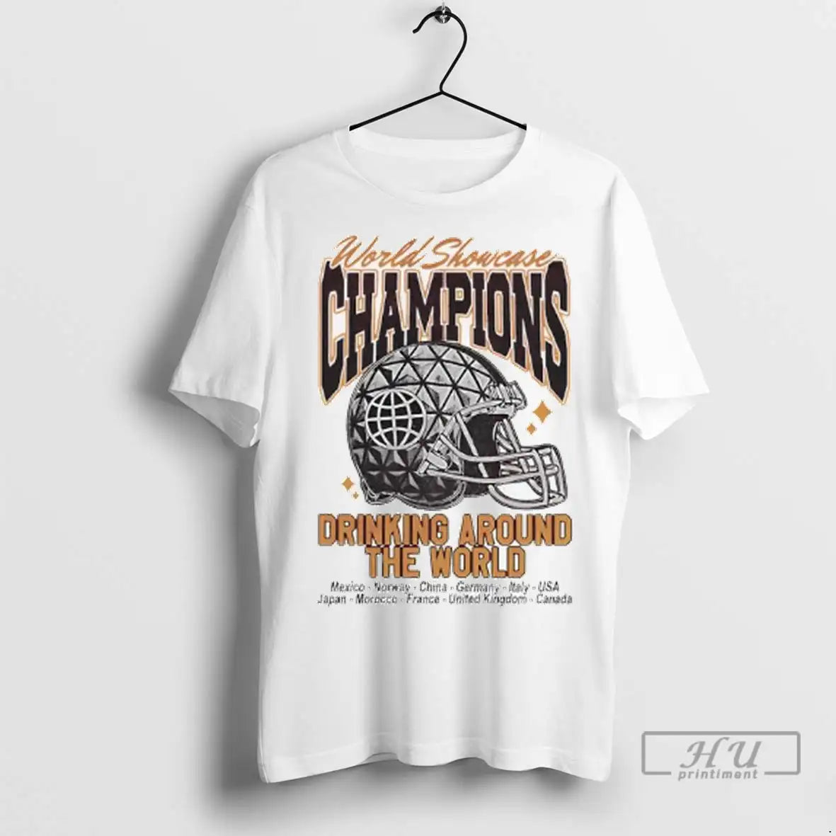 Officials World Showcase Champions Drinking Around The World Helmet T Shirts