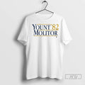 Officials Yount Molitor 82 Robin Yount And Paul Molitor Milwaukee Brewers Mlb T Shirts