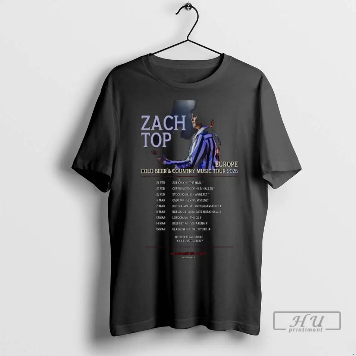 Officials Zach Top Europe Cold Beer And Country Music Fall Tour 2026 Long Sleve