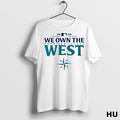 Officials Seattle Mariners We Own The American League West Mlb Baseball Logo 2025 Classic Ngfoo1