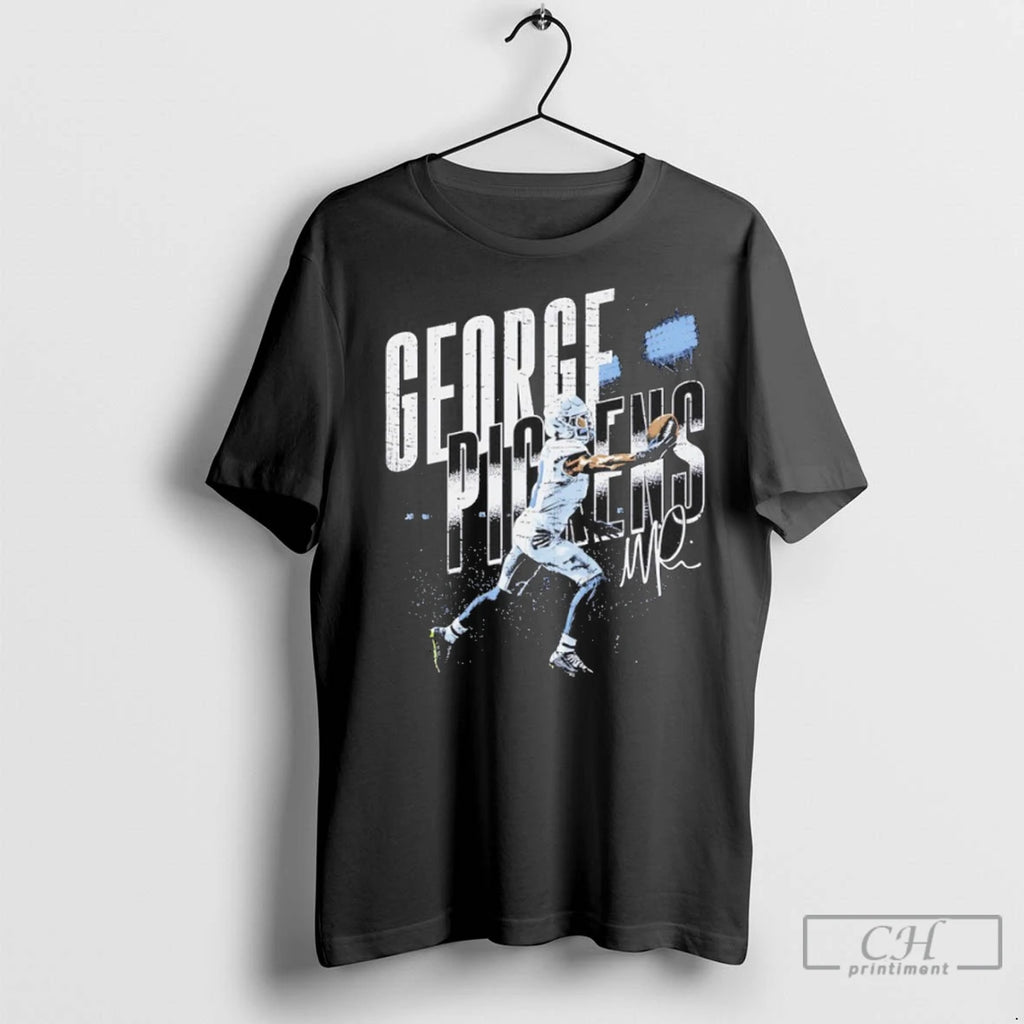 One Handed Catch George Pickens Dallas Autographed T Shirts