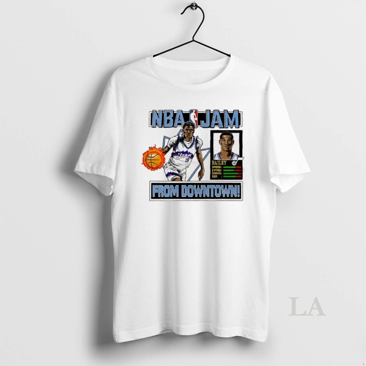 Original Ace Bailey Utah Jazz Nba Jam From Downtown Classic Video Game
