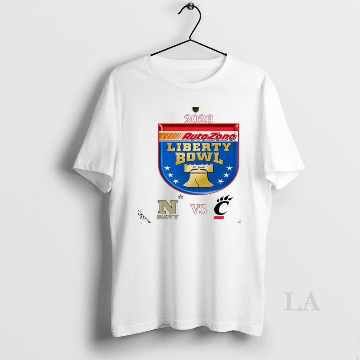 Original Autozone Liberty Bowl 2026 Navy Midshipmen Vs Cincinnati Bearcats Logo