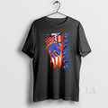 Original Boise State Broncos Football Battle Shattered Usa Flag Rip Design