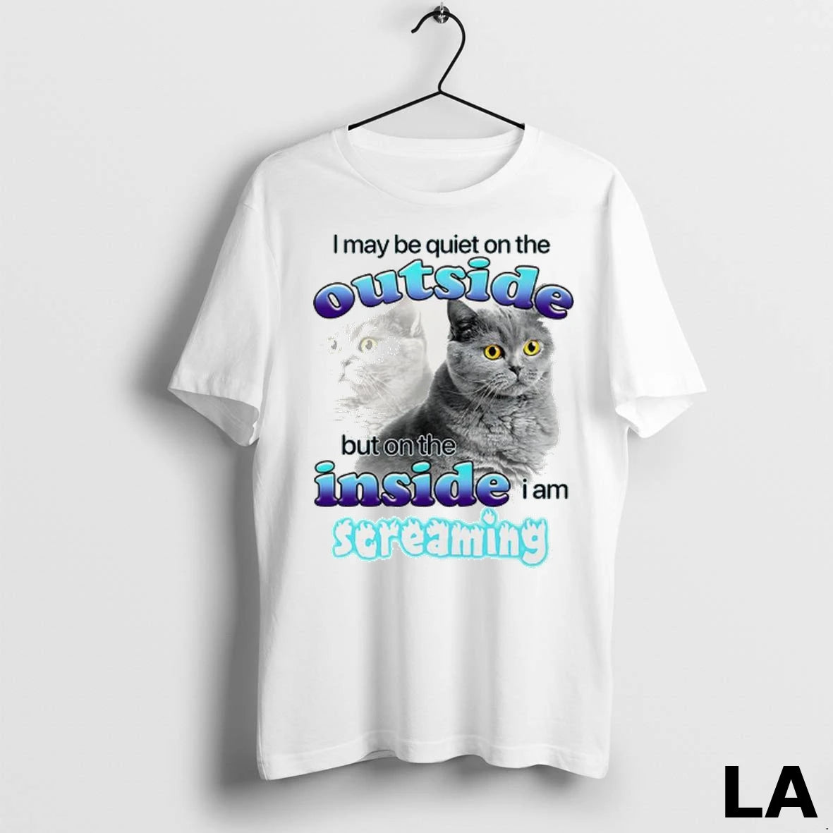 Original Cat I May Be Quiet On The Outside But On The Inside I Am