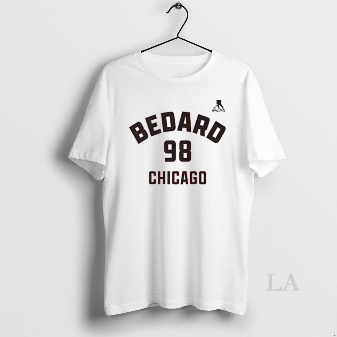 Original Connor Bedard 98 Chicago Blackhawks Hockey Name And Number Circle