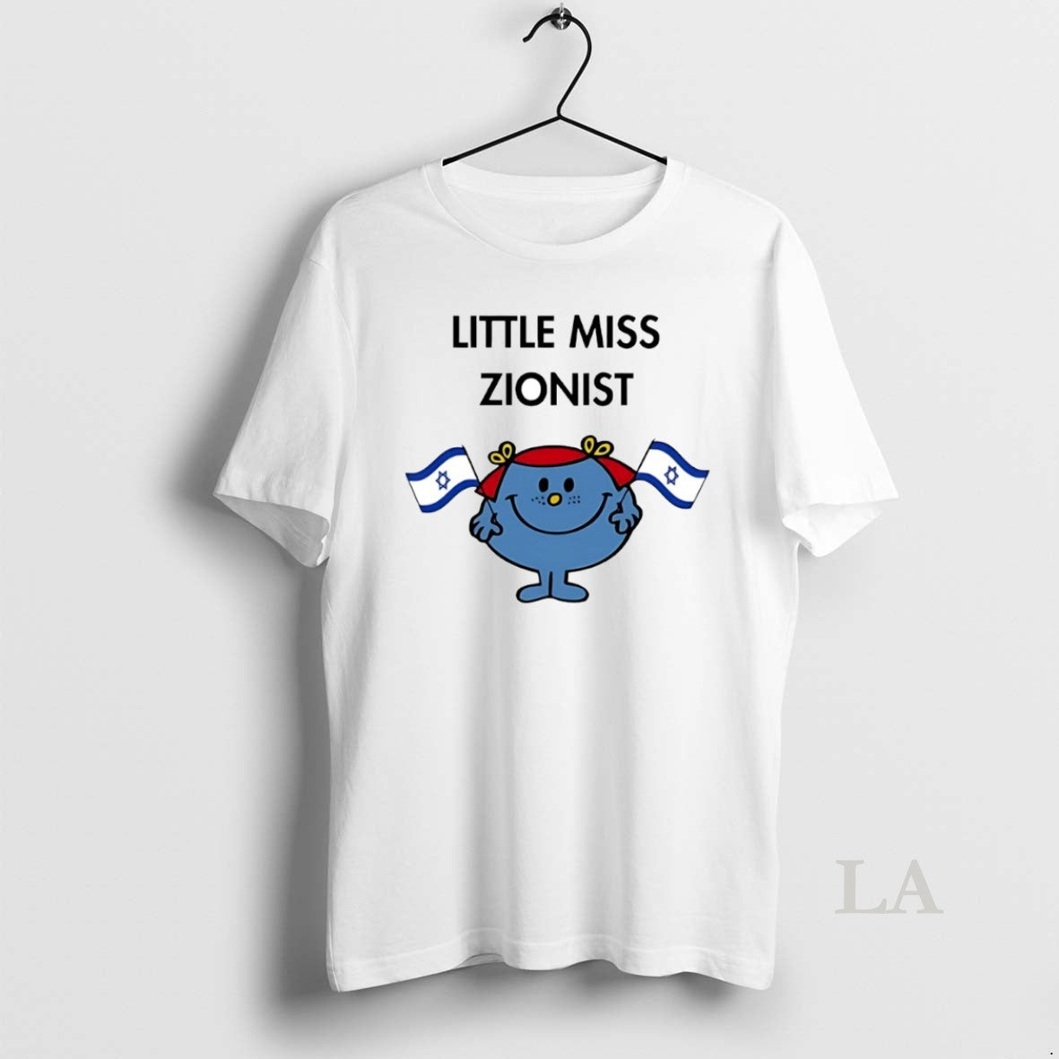 Original Dahlia Kurtz Little Miss Zionist Israel Flag Circle