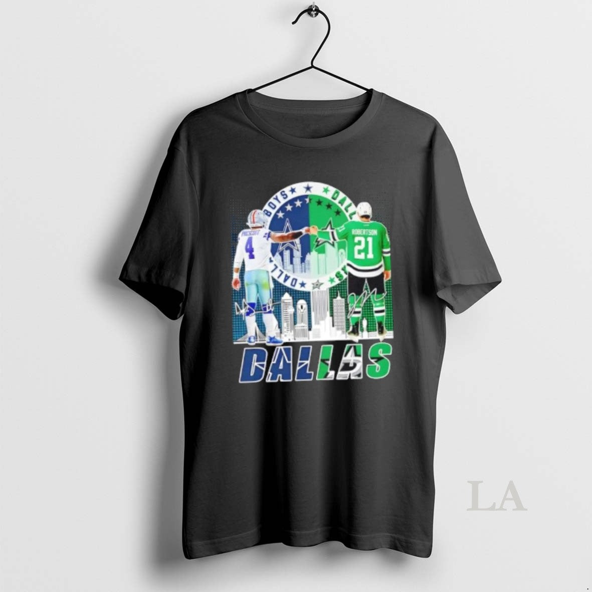 Original Dallas City Sports Prescott Cowboys X Robertson Stars Skyline