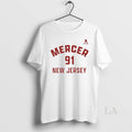 Original Dawson Mercer 91 New Jersey Devils Hockey Name And Number Circle