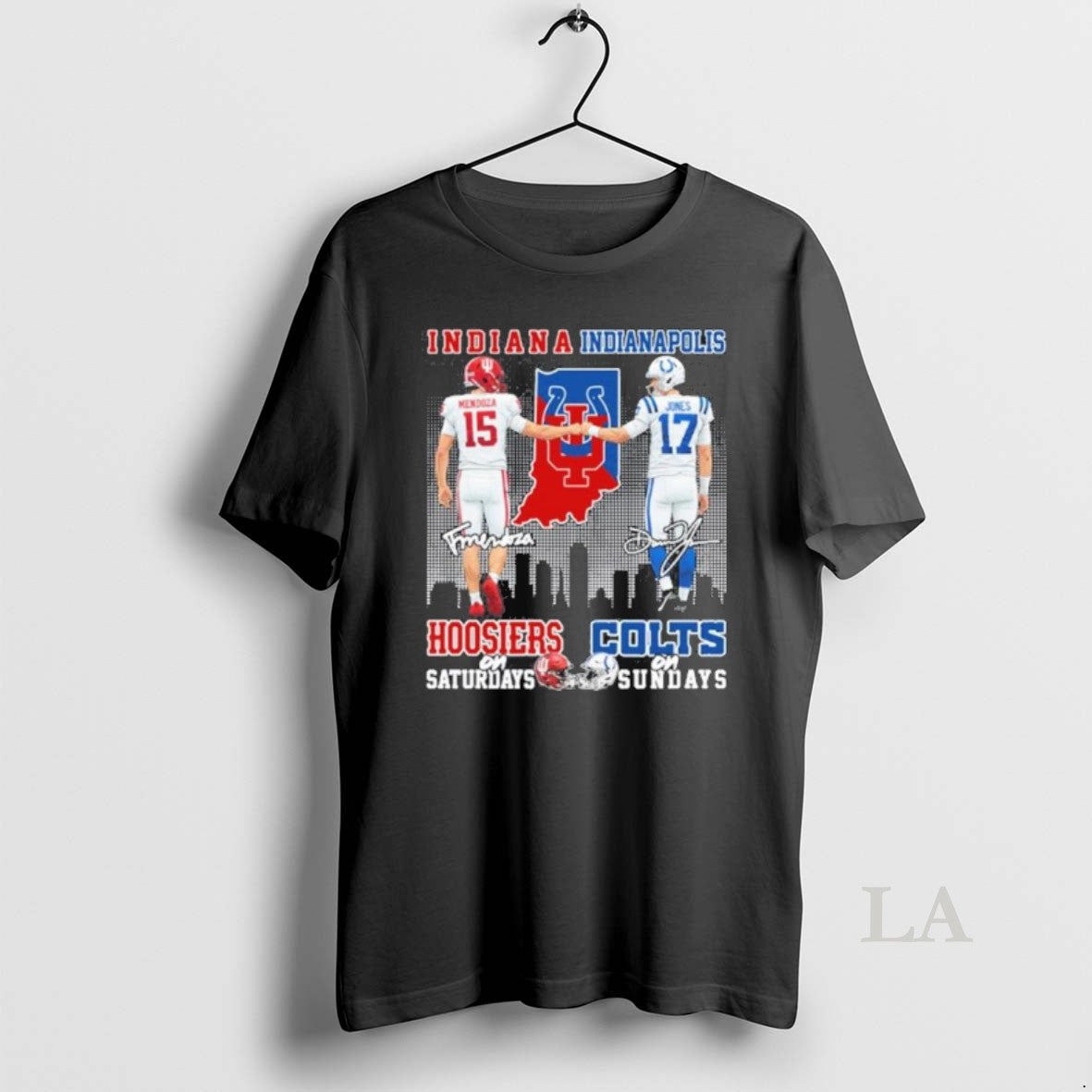 Original Fernando Mendoza Hoosiers On Saturdays And Daniel Jones Colts On Sundays