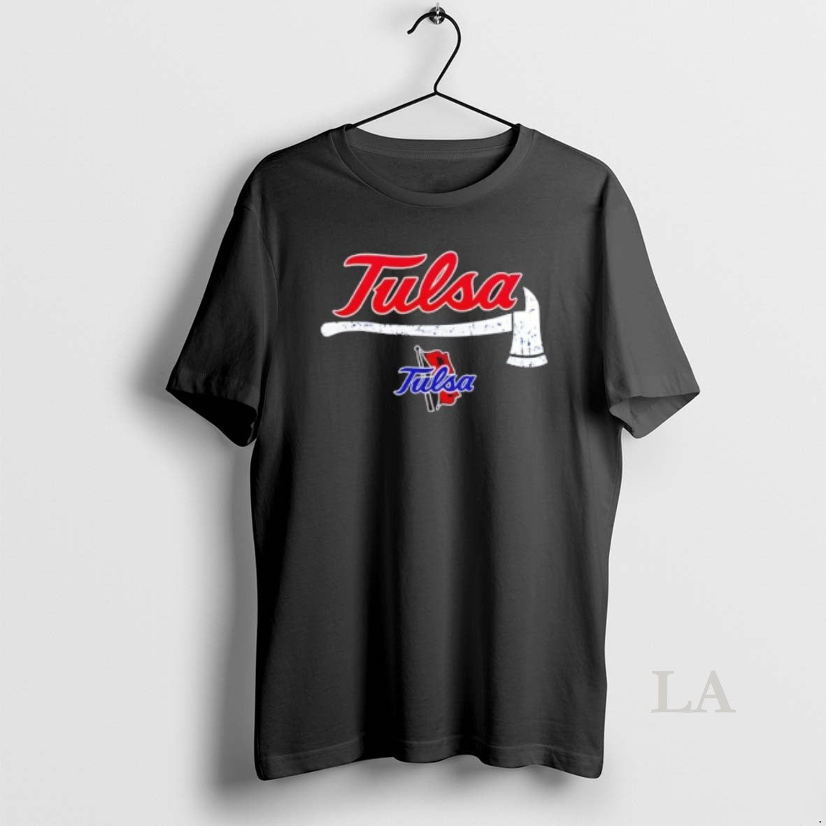 Original Firefighter Fire Dept Always Ready Tulsa 2 Sided