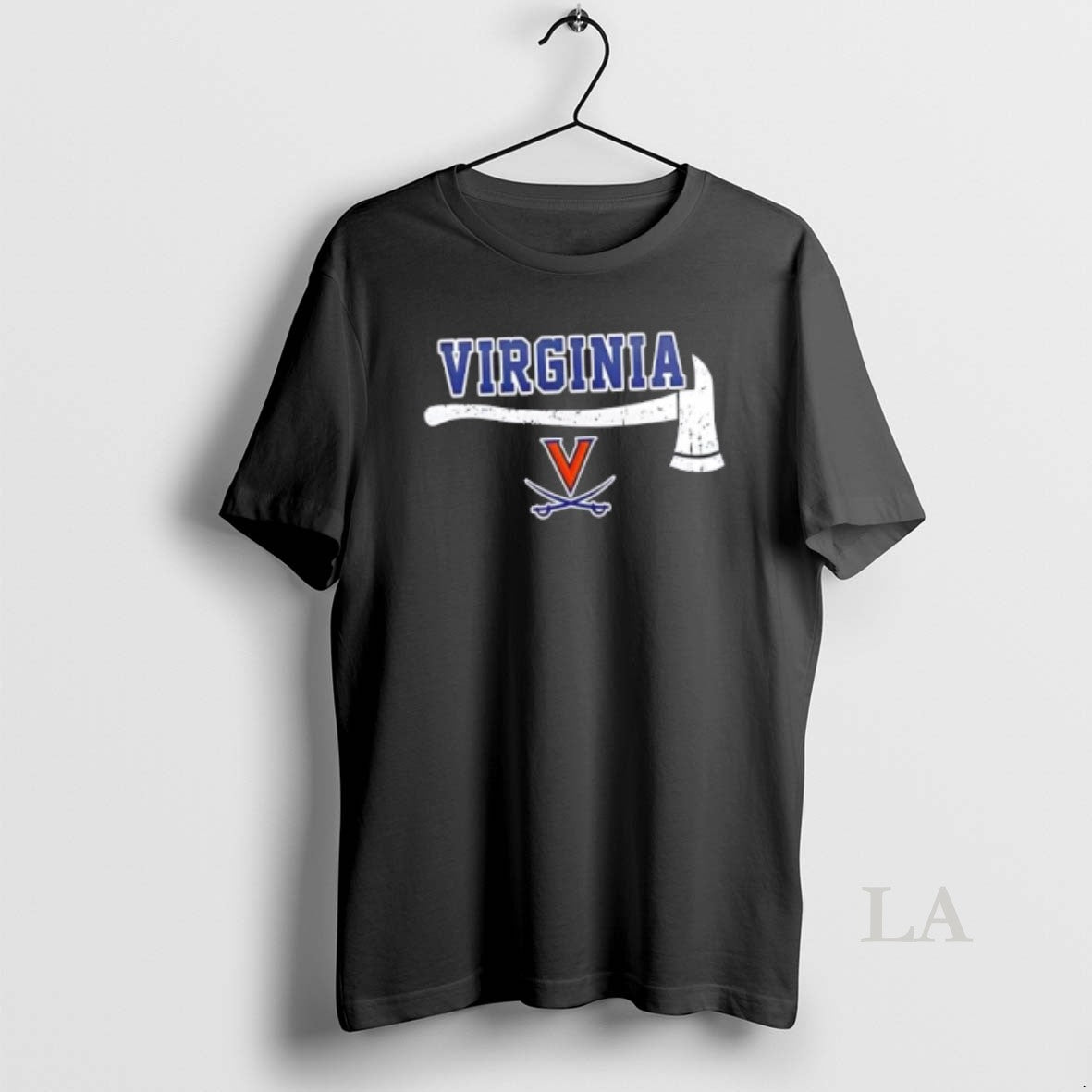 Original Firefighter Fire Dept Always Ready Virginia Cavaliers 2 Sided