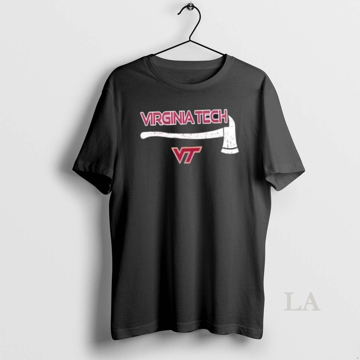 Original Firefighter Fire Dept Always Ready Virginia Tech 2 Sided