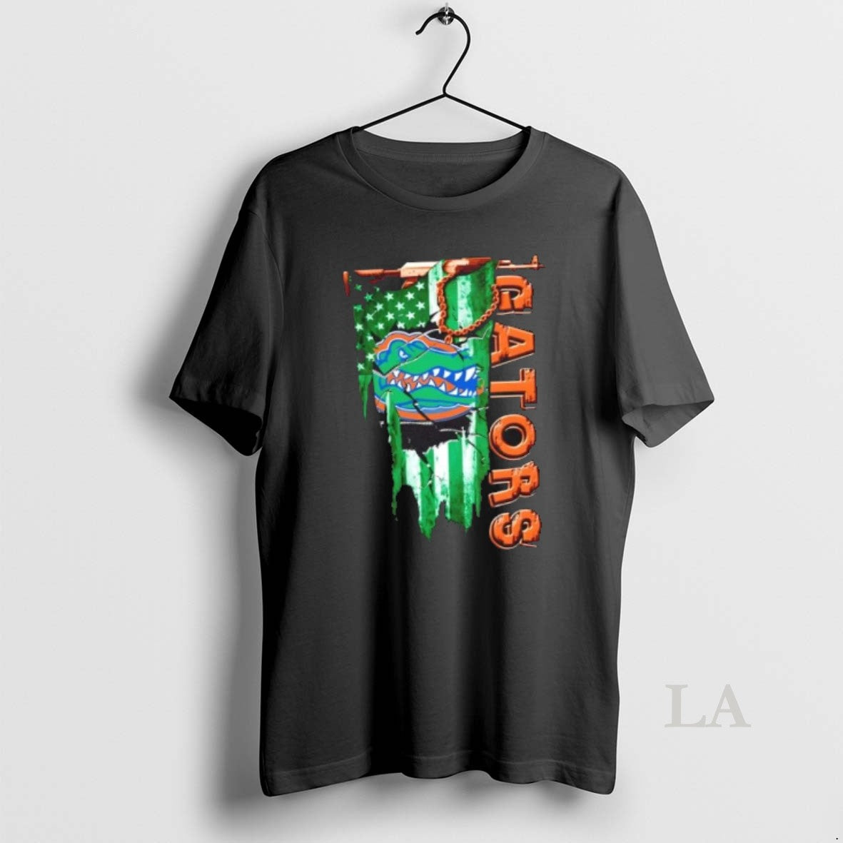 Original Florida Gators Football Battle Shattered Usa Flag Rip Design