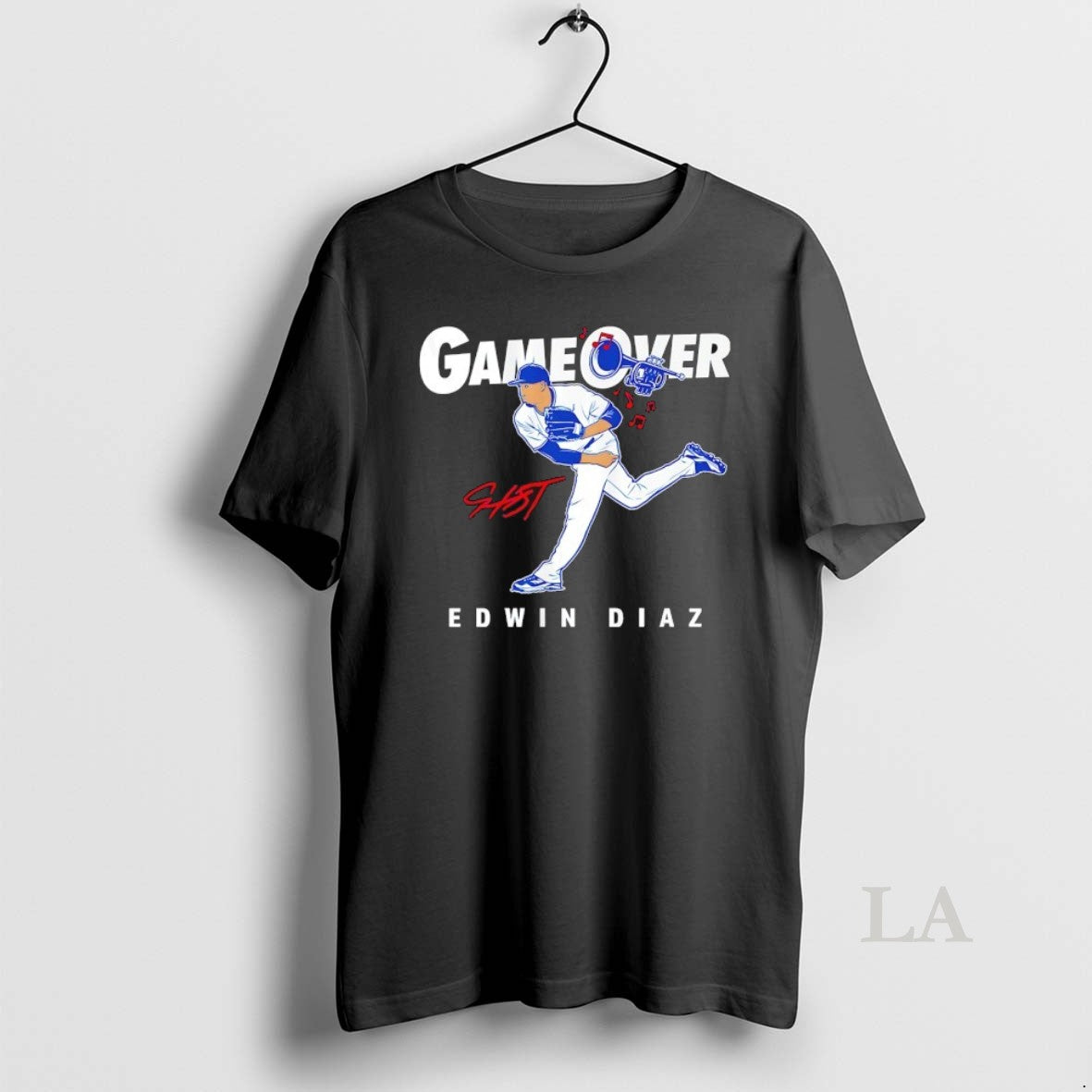 Original Game Over Edwin Diaz Los Angeles Dodgers Signature