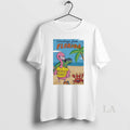 Original Greetings From Florida Pink Flamingo Iguana Beach Please Happy Crab